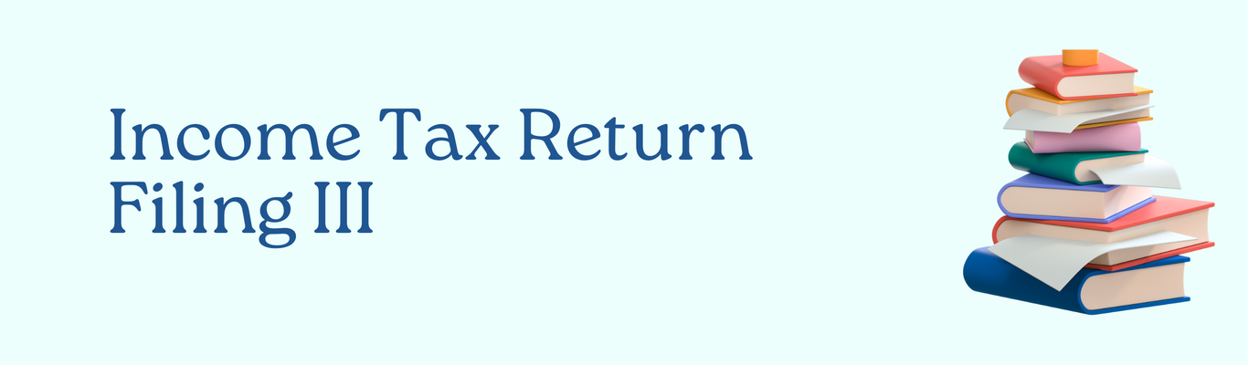 Income Tax Return Filing III